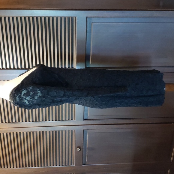 MODA INTERNATIONAL Cocktail Dress - Stretchy Black Lace - 14 - EVC - Picture 9 of 13